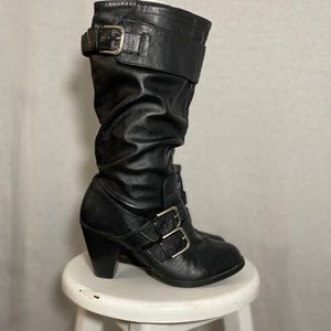 Heeled Boots with metal detail